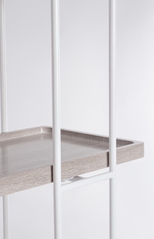 Bibliotecă Laurel cu 4 rafturi din oțel și MDF 164 cm - Img 4