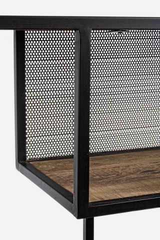 Bibliotecă Roderic din metal si lemn mango 188 cm - Img 5