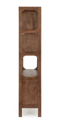 Bibliotecă Sherman din lemn de mango maro 180 cm - Img 5
