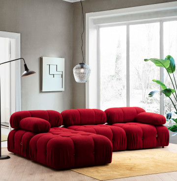 Coltar Bubble modular, 3 locuri, rosu - Img 2