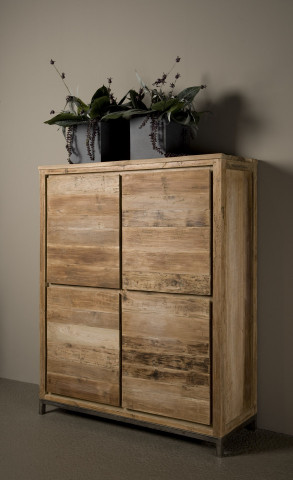 Comoda din tec reciclat 160cm - Img 2