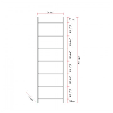 Cuier din pal melaminat Dinamic 5 pin 64x225x 52 cm - Img 5