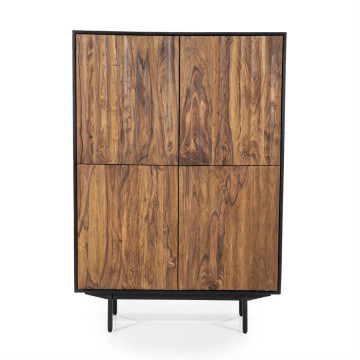 Dulap din lemn de sheesham Alexandru 104x40x150 cm