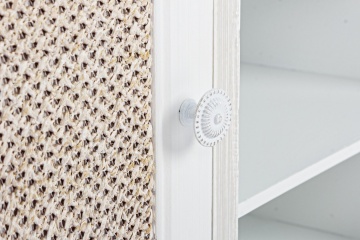 Dulapior Montiel din MDF, cu 1 ușă și front din țesătură, 66x30x64.5 cm - Img 3