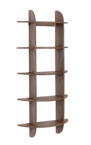 Etajeră Westwood, din lemn de mango, lăcuit, maro rustic, 70x22x160 cm