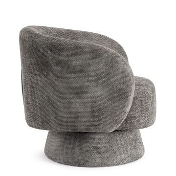 Fotoliu Julienne, pivotant, gri închis, 78 x 81 x 77 cm - Img 5