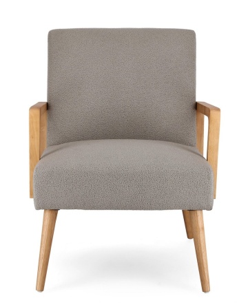 Fotoliu Veriana, textil, gri închis, 64.5 x 72 x 82 cm - Img 3