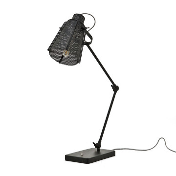 Lampa de birou din fier Apollo neagra - Img 1