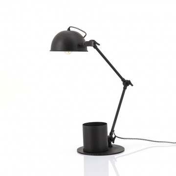 Lampa de birou din fier Gabe neagra - Img 1