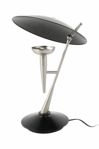 Lampa decorativa din fier Flyer argintie/neagra, un bec - Img 3