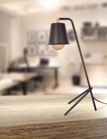 Lampa decorativa din fier Mariti neagra, un bec - Img 3