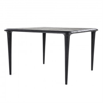 Masa de sufragerie din lemn de mango negru Darcy 140x140 cm - Img 2