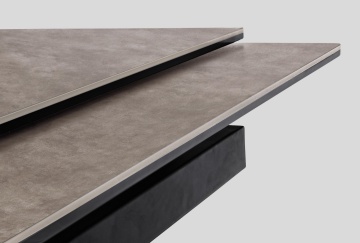 Masă extensibilă pentru 8 persoane, cu blat ceramic și cadru din oțel inoxidabil, 160-240x90x76 cm - Img 12