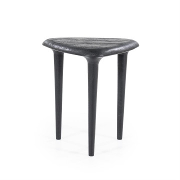 Masuta de cafea din lemn de mango Jiska 46x49 cm neagra