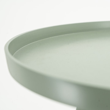 Masuta de cafea din metal Bean 35,5x48 cm verde - Img 2