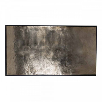 Masuta de cafea dreptunghiulara din metal Calloway 47,5x123x68 cm aurie - Img 3