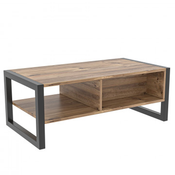 Masuta de cafea dreptunghiulara Haldizen cu sertar si spatiu de depozitare 105x55 cm - Img 5