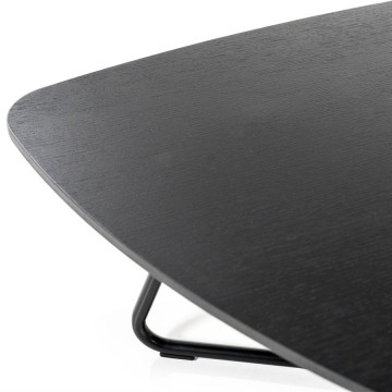 Masuta de cafea Moos 85x95 cm neagra - Img 2