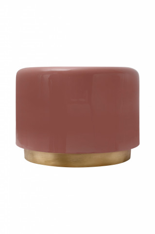 Masuta de cafea rotunda din fier 51,5x51,5x43 cm roz