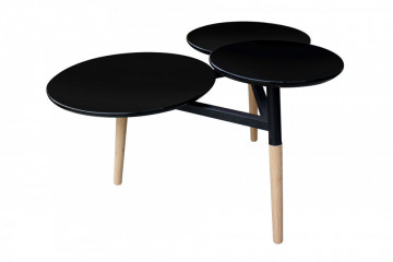 Masuta de cafea triplet Butler 86,5x71x49,5 cm neagra - Img 4