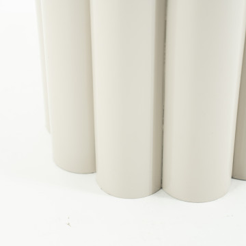 Masuta laterala din metal Olympa bej 43x43x45,6 cm - Img 3