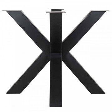 Picior pentru masa din fier Bodhi negru 75 x 95 x 95 cm - Img 3