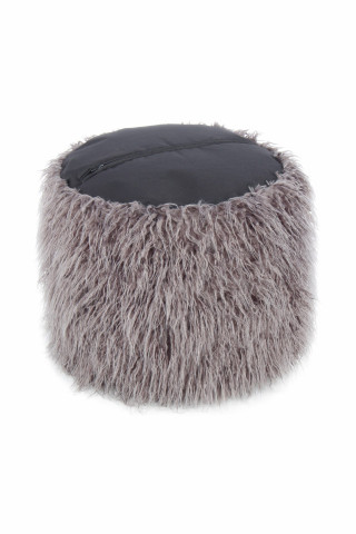 Puf tapitat Bobtail gri inchis / negru - Img 3