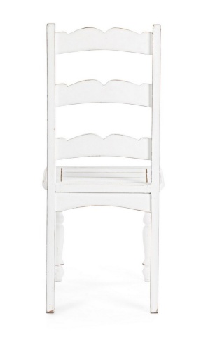Scaun Colette din lemn masiv de mango albe 45x45x102 cm - Img 4