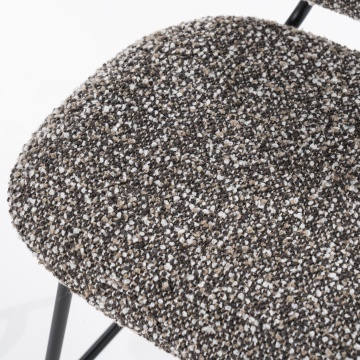 Scaun de bar Jon din Țesătură și metal taupe - Img 13