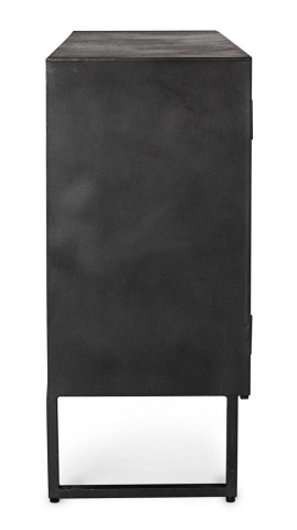 Servanta 120 cm, cu 2 uși și 3 sertare, din lemn și oțel, 120x38x85 cm - Img 5