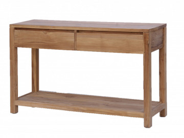 Servanta din lemn cu 2 sertare 130x38x75 cm maro