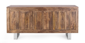 Servanta STANTON, din lemn de mango și lemn reciclat, 2 uși, 3 sertare, 160x45x75 cm - Img 4