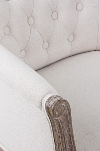 Set 2 Fotolii clasice Diva, din lemn de cauciuc și material textil, 60x60x70 cm - Img 6