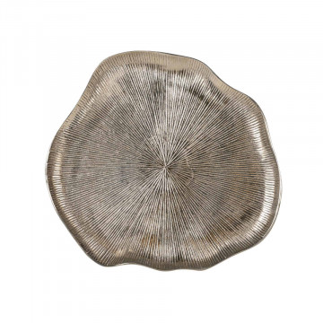 Set 3 masute de cafea rotunde din aluminiu Volenta 43x51x39 cm negru/maro - Img 4