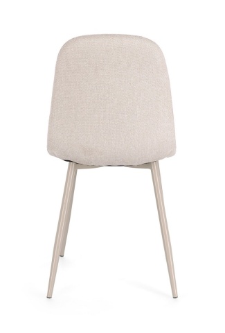 Set 4 scaune Irelia, din poliester, Taupe/Bej, 52,5x42,5x90 cm - Img 5