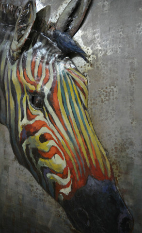 Tablou din metal Steppe I 60cm x 80cm - Img 2
