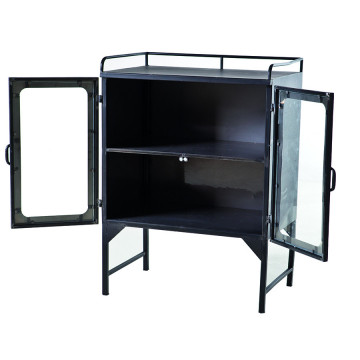Vitrina din metal Ventana Collection, 2 usi small - Img 3