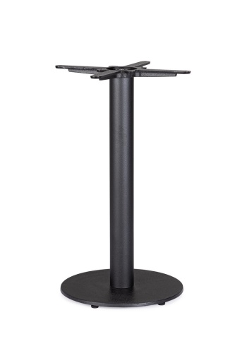 Bază de masă Ecate, din fontă și oțel, finisaj negru vopsit electrostatic, diametru 40 cm, înălțime 72 cm