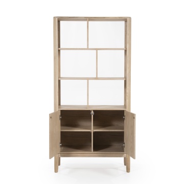 Bibliotecă Harvey din lemn de stejar natural 90x40x180 cm - Img 2