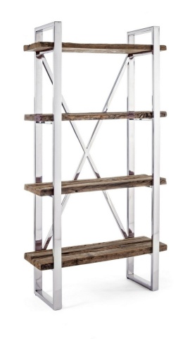 Bibliotecă Stanton din lemn reciclat 180 cm