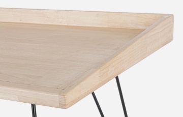 Birou District din lemn și oțel, 142x61x78 cm - Img 4