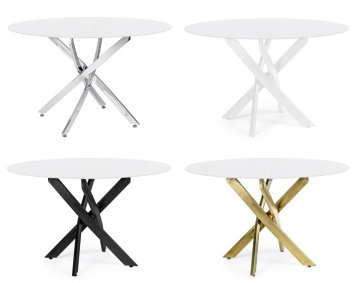 Blat din sticlă masă dining George, Ø120 cm - Img 3