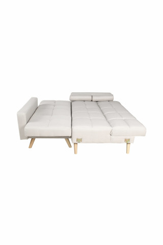 Canapea Maloni extensibila pe dreapta , 3 locuri, creme - Img 11