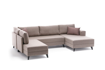 Colar Efsun pe stanga crem, 4 locuri, extensibil