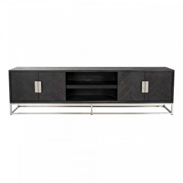 Comoda Tv din stejar Blackbone 220 cm - Img 4