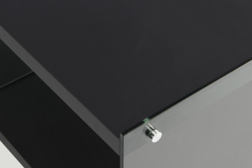 Comoda TV din sticla temperata Elementary neagra 120 cm - Img 5