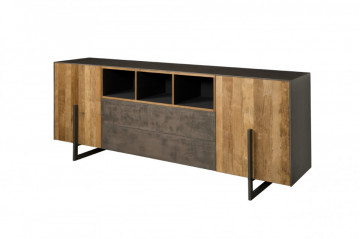 Comoda TV din tec reciclat 222 cm