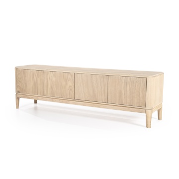 Comoda TV Harvey din lemn de stejar 170x40x50 cm - Img 3