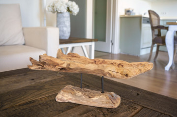 Decoratiune din lemn Fornax, natural - Img 3