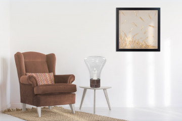 Decoratiune felinar din sticla Eris, gri - Img 2